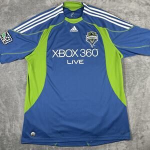 Adidas Seattle Sounders FC Soccer Jersey Men's XL Blue Green XBOX Live